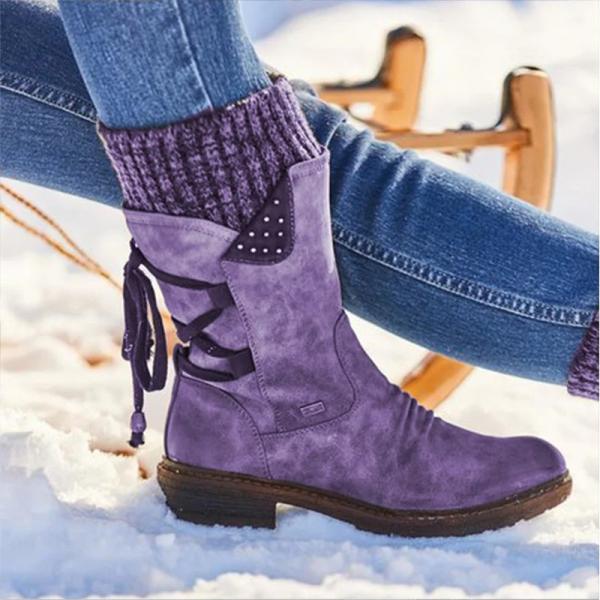 BACK LACE UP SNOW BOOT