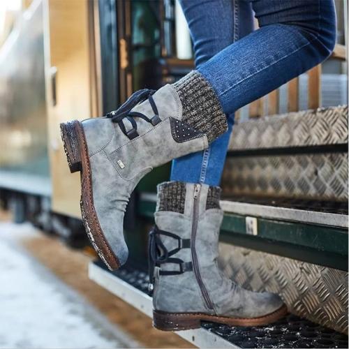 BACK LACE UP SNOW BOOT